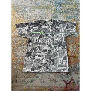 Vintage Obey Propaganda‎ AOP Shirt Large Skate All Over Print Stussy Tapout RARE